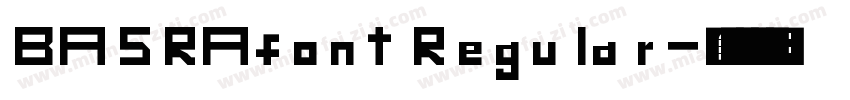 BASRAfont Regular字体转换